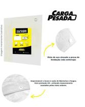Lona Plástica Branca Impermeável 300 Micras Multiuso 4x5 / 5x4