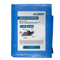 Lona Plástica Carreteiro Polietileno Azul 100 micras -