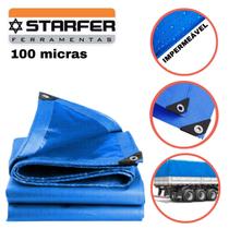 Lona Plastica Cobertura Impermeavel Azul 2x2 Starfer