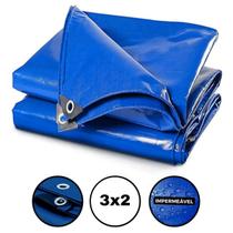 Lona Plastica Cobertura Impermeavel Azul 3x2 Starfer