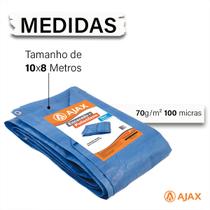 Lona Plástica de Proteção Cobertura Impermeável Azul tamanhos