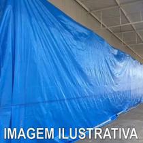 Lona Plástica Encerado 3x3m Azul Multiuso Impermeável 70g/m²