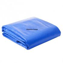 Lona Plástica Impermeável 300 Micras 10X7 Azul - Multiuso