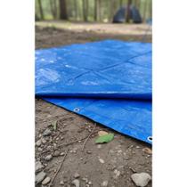 Lona Plástica Impermeável 6x4m Azul Reforçada Proteção Duráv Lona Plástica Impermeável 6x4m Azul Reforçada Proteção Duráv