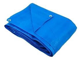 Lona Plástica Impermeável Azul 4 x 4 Metros 70Gsm 100 Micras com Ilhós Reforçados Lona Plástica Impermeável Azul 4 x 4 Metros 70Gsm 100 Micras com Ilhós Reforçados