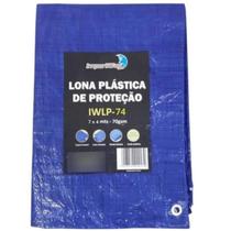 Lona Plástica Impermeável Azul Com Argola Multiuso 7x4 70GSM Lona Plástica Impermeável Azul Com Argola Multiuso 7x4 70GSM