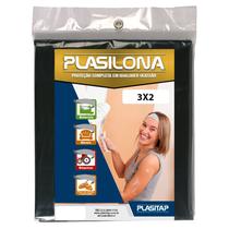 Lona Plastica Plasitap Facil Preta 3X2Mt Lona Plastica Plasitap Facil Preta 3X2Mt