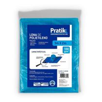 Lona Plástica Pratik Azul com Ilhos 3x2m - Indusat