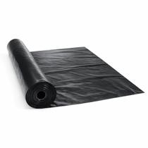 Lona Plastica Preta 4m Largura x 1m 27 Micras Lonax