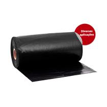 Lona Plástica Preta 4x100 Metros Bobina 40 Micras