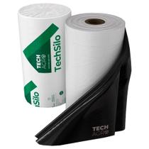 Lona Plástica TechSilo Preta/Branca 12x50m 45kg Tech Agro