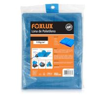 Lona Polietileno 04X04m=16M² 110G/M² Azul Foxlux