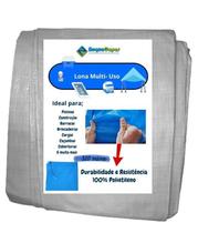 Lona Polietileno 10X8 Grossa 300 Micras Multiuso Impermeável