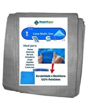 Lona Polietileno 7X4 Grossa 300 Micras Multiuso Impermeável