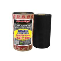 Lona Preta 4x110m 13kg - Proteção para Construções e Reformas