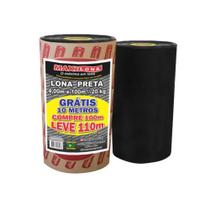Lona Preta 4x110x20kg para Construções e Reformas - Proteção de Cargas e Impermeabilização