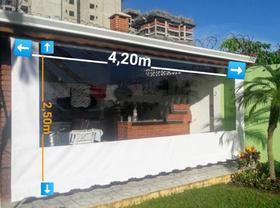 Lona Pronta confeccionada para Toldo cortina com Visor *SOMENTE A LONA* Medidas 4.20m x 2,50m Lona Pronta confeccionada para Toldo cortina com Visor *SOMENTE A LONA* Medidas 4.20m x 2,50m