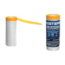 Lona Protetora Com Fita Adesiva 1,05 X 20m - Western Proteção Eficiente Lona Protetora Com Fita Adesiva 1,05 X 20m - Western Proteção Eficiente