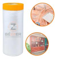 Lona Protetora Pega Pó Com Fita Adesiva Bézzer 110Cm X 20M P Lona Protetora Pega Pó Com Fita Adesiva Bézzer 110Cm X 20M P