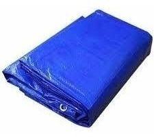 Lona Reforçada Azul 4x4 metros 75g 100 Micras piscina praia