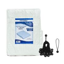 Lona Reforçada Branca 4X4 150 Micras + Elásticos Fixadores