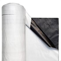 Lona Silagem Preta e Branca 4x14m Cobertura Dupla Face Silo Grão e Forragem Anti UV
