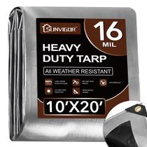 Lona Sunvigor 10 x 20 pés, extra grossa, 16 mil, resistente, impermeável