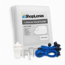 Lona Translucida Para Toldos Piscinas E Materiais Agrícolas - 6X6 + Kit De Instalação Lona Translucida Para Toldos Piscinas E Materiais Agrícolas - 6X6 + Kit De Instalação