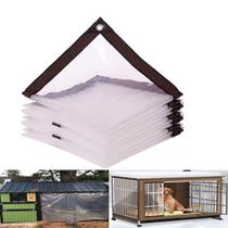 Lona Transparente Impermeável 6x10 Pés - Resistente para Uso Externo