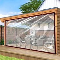 Lona transparente ZOZIJIU Heavy Duty à prova d'água de 1,5 x 2 m com ilhós