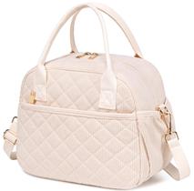 Lonchera Aislada CAMTOP Bolsa de Almuerzo 9.4L para Mujer Beige