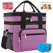 Lonchera Aislada Expandible Cooler Lunch Box Coobiiya 23L Púrpura
