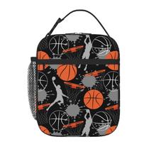 Lonchera Aislada PTPLMM con Diseño de Baloncesto para Niños