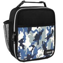Lonchera Aislante Premium OPUX Camuflaje Azul para Niños y Adultos