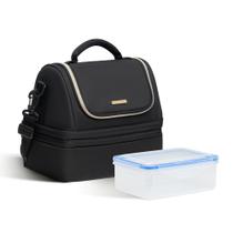 Lonchera Expandible de Doble Piso Aislada para Mujer Everfun