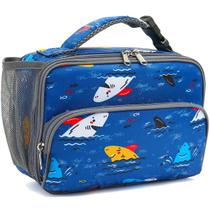 Lonchera FlowFly para Niños Aislada Bolsa Suave Colorido-Tiburón