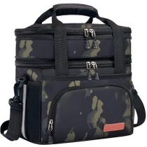 Lonchera Grande JOINGO de Doble Capa Aislada Expandible Camuflaje