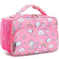 Lonchera Infantil Aislada FlowFly Bolsa Suave Mini Nevera Térmica para Regreso a Clases para Niñas, Niños, Arcoíris