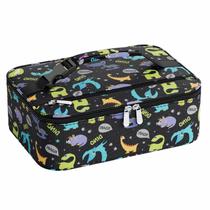 Lonchera Neverwhy Pequeña Bolsa Aislante 5L Morada con Dinosaurio