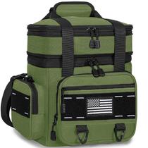 Lonchera TÁCTICA Expandible TENKIST 16L Aislada Verde Ejército