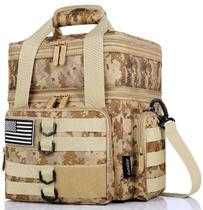 Lonchera Táctica Grande Aislada SumeStar para Hombre Camuflaje Caqui