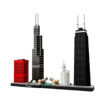 London Architecture Block Set para crianças, brinquedo de tijolo, modelo clássico, presente, 21032
