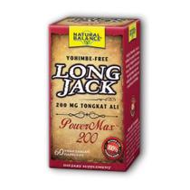 Long Jack PowerMax 200 60 cápsulas da Natural Balance (anteriormente conhecido como Trimedica) (pacote com 6)
