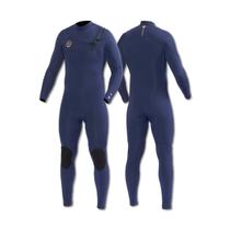 Long John Vissla 7 Seas 3-2 Full Chest Zip Azul Neoprene