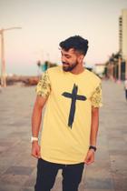 Long masculina "Cruz" - Amarela G Long masculina "Cruz" - Amarela G