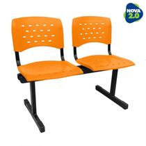 Longarina 2 lugares WP Plus De Plástico Polipropileno LG flex Reforçada Laranja Longarina 2 lugares WP Plus De Plástico Polipropileno LG flex Reforçada Laranja