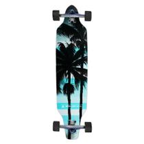 Longboard Assimétrico Montado Palm Tree Blue