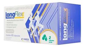 Longflex 60 Cápsulas Colageno Tipo 2 Msm Vitamina C - Sem sabor