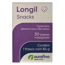 Longil Snacks Suplemento Para Cães Idosos Com 30 Tabletes