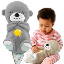 Lontra Pelúcia Fofo Almofada Infantil Respiração Para Bebê Dormir Luzes E Musical Lontra Pelúcia Fofo Almofada Infantil Respiração Para Bebê Dormir Luzes E Musical